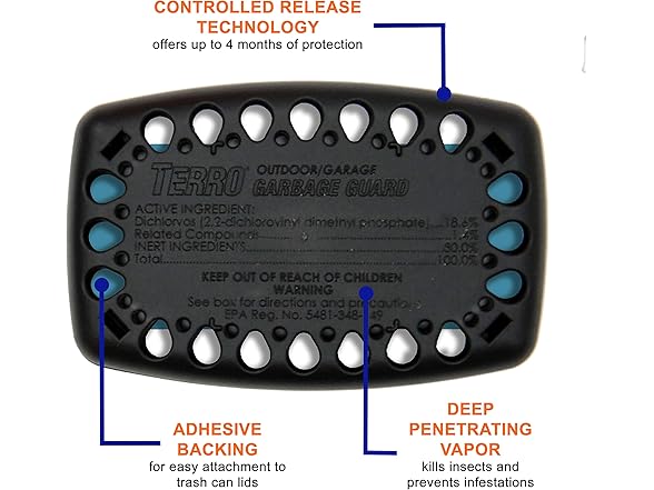 TERRO T800 Garbage Guard Trash Can Insect Killer