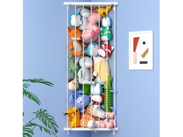Befayoo Corner Stuffed Storage Toy Organizer