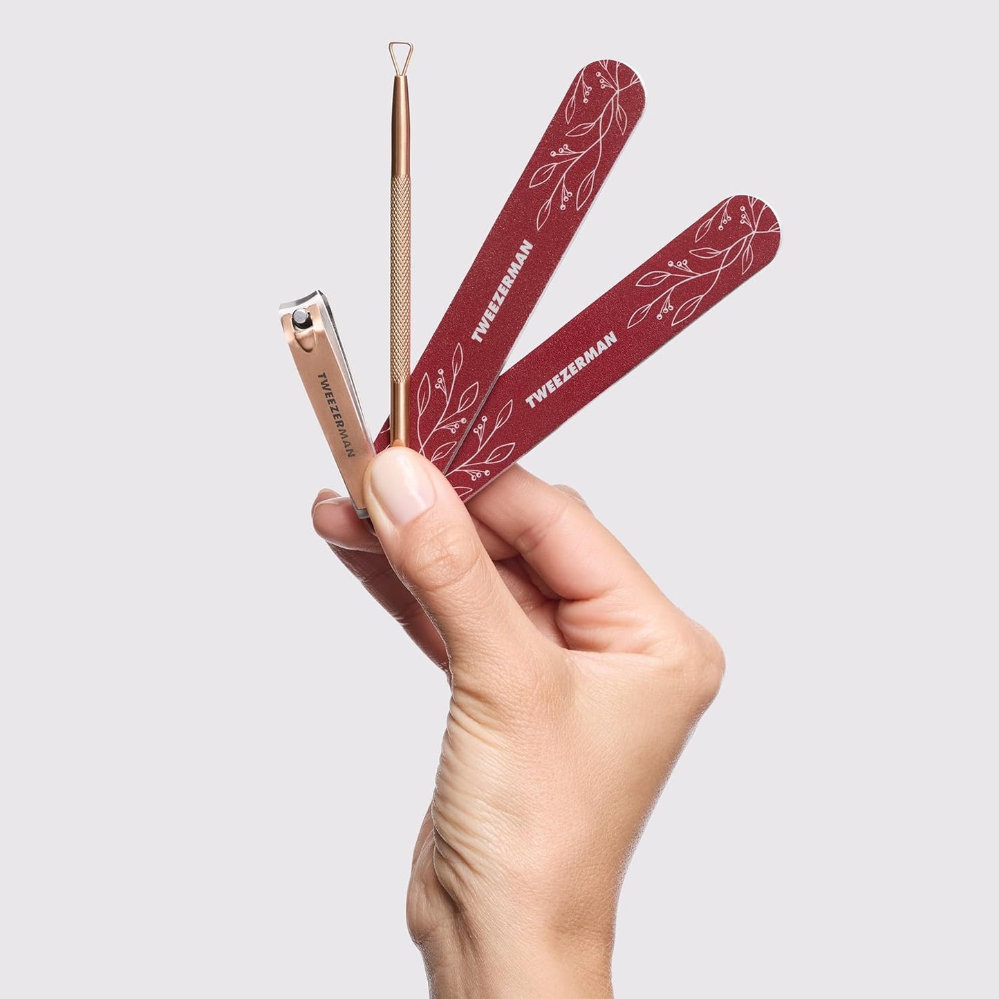 Wrapped in rich seasonal hues, this Vintage inspired Manicure Gift Set
