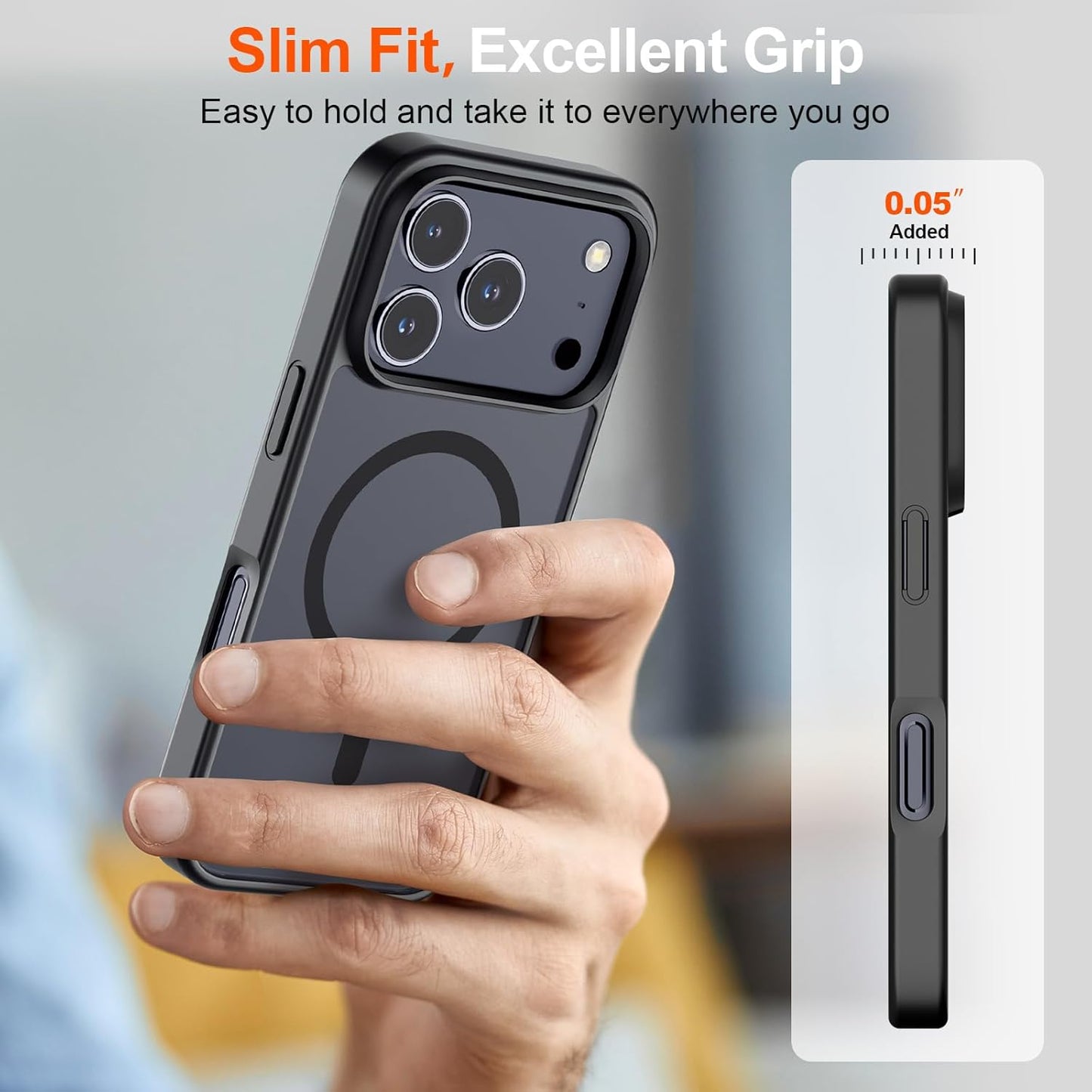 SUPFINE Magnetic for iPhone 17 Pro Case (Compatible with MagSafe)(Military Grade Drop Protection)