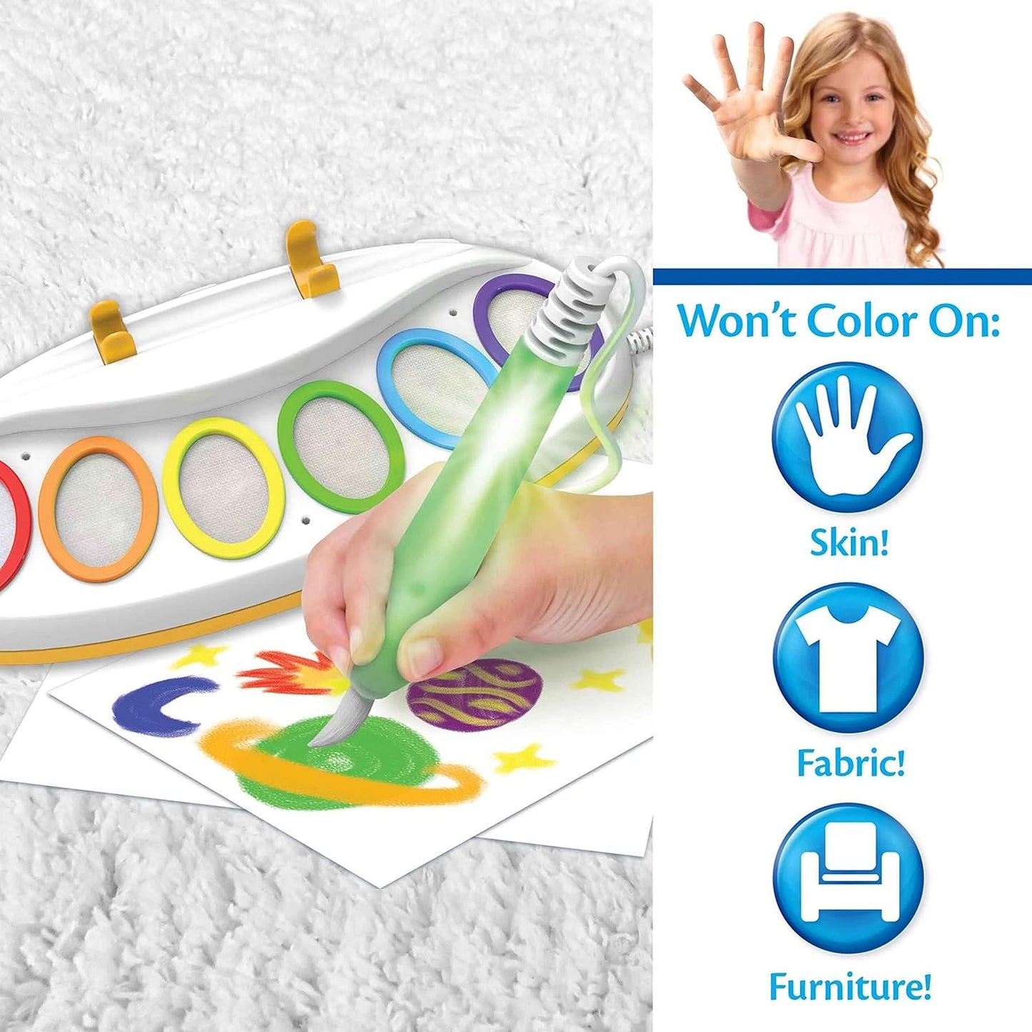 Crayola Color Wonder Magic Light Brush, Mess Free Painting Station for Kids, Toddler Toys &