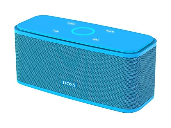 DOSS SoundBox Touch Wireless Bluetooth Speaker with 12W HD Sound and Bass, IPX5 Water-Resistant, 20H Playtime, Handsfree, Portable for Office, Home, Outdoor, Travel