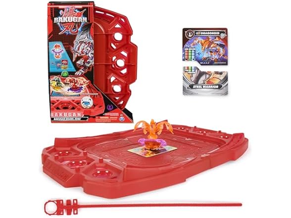 Bakugan Brawl Zone Compact Playset with Special Attack Dragonoid, Customizable Action Figure, Trading Cards, Kids Toys for Boys and Girls 6 and up