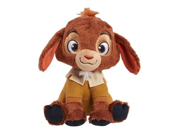 Disney Wish 5-inch Talking Plush Valentino, Stuffed Animal, Goat, Super Soft Plush, Kids Toys for Ages 2 Up by Just Play