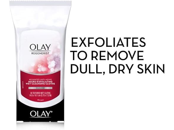 Olay Regenerist Micro-Exfoliating Wet Cleansing Cloths - 30 ct