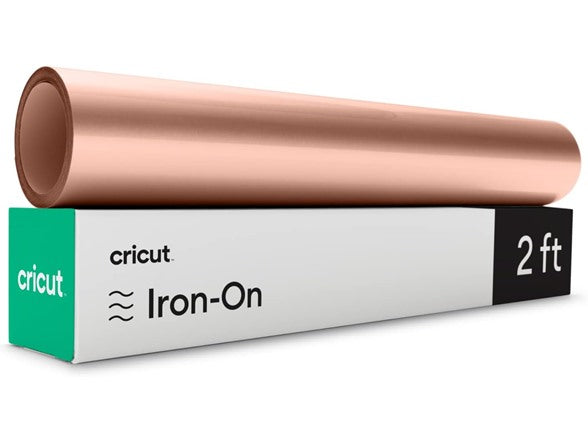 Cricut Everyday Iron On - Rose Gold, 2ft Roll (12"x24") - HTV Heat Transfer Vinyl for Shirts, Apparel, Hats & More - Compatible with Maker & Explore Machines