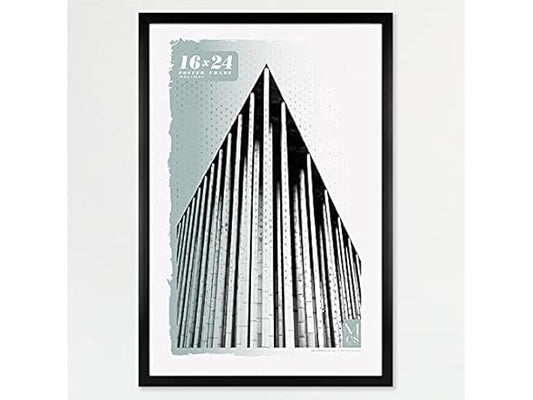 MCS Foundation 16x24 Poster Frame Traditional Black, Vertical & Horizontal Wall Hanging Large Picture Frame for Photos, Posters & Art Prints (1-Pack)