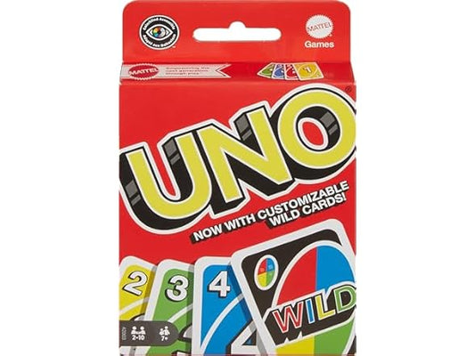 Mattel Games UNO Color & Number Matching Card Game for 2-10 Players Ages 7Y+