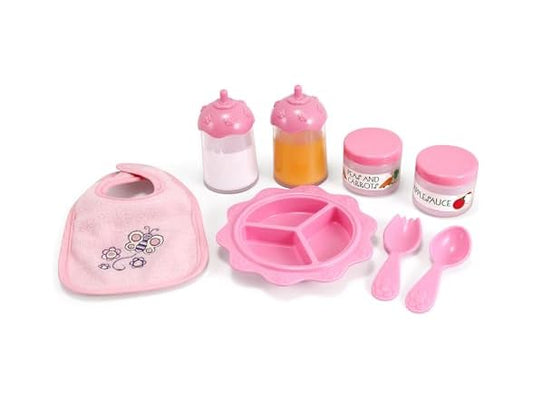 Melissa & Doug Mine to Love Baby Food & Bottle Play Set for Feeding Dolls Baby Doll Feeding Set, Disappearing Milk Bottle Toy for Kids 3+