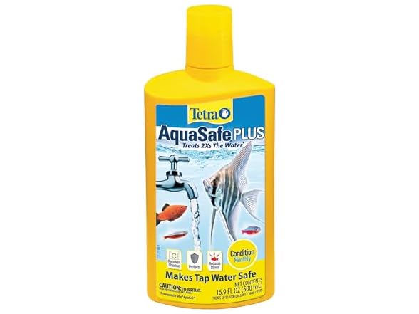Tetra AquaSafe Plus 16.9 Ounces, aquarium Water Conditioner And Dechlorinator
