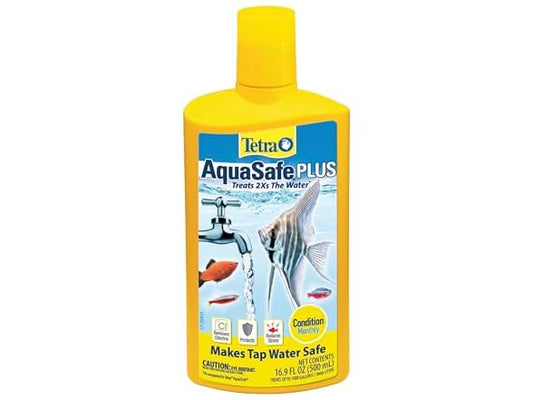 Tetra AquaSafe Plus 16.9 Ounces, aquarium Water Conditioner And Dechlorinator