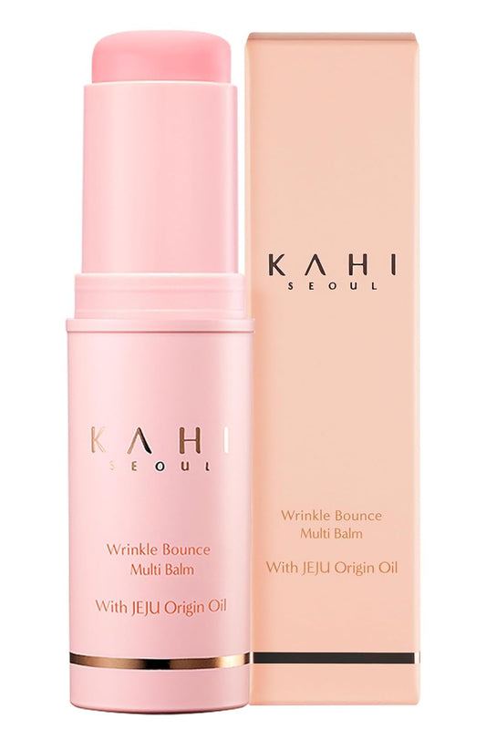 KAHI Wrinkle Bounce Multi Balm Stick | PDRN Collagen Wrinkle Stick | Korean Skin Care |All-in-One Hydrating Lip Balm Eye Cream Neck Cream Make Up Base & Face Mist