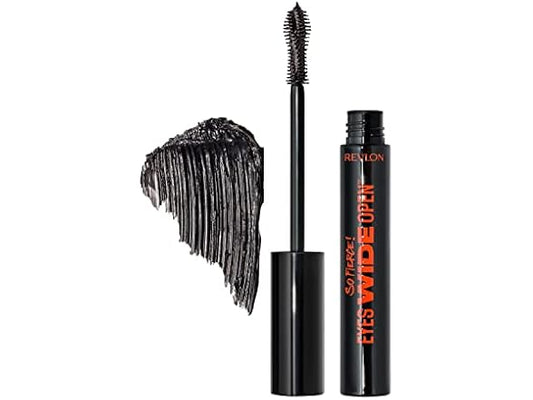 Revlon So Fierce Eyes Wide Open Mascara with Push-up Brush, For Volumizing & High Lifting Eyelashes, Smudge-proof, Flake Resistant, 102 Black, 0.24 fl oz