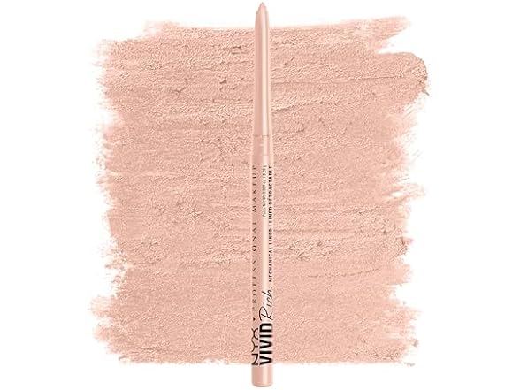 NYX PROFESSIONAL MAKEUP Mechanical Eye Pencil, Vivid Rich Mechanical, Creamy Retractable Eyeliner - Quartz Queen, White Eyeliner