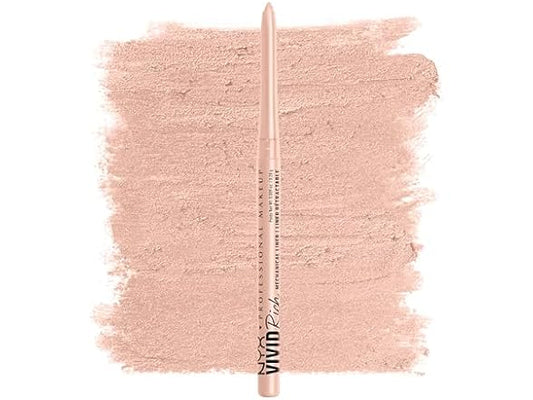 NYX PROFESSIONAL MAKEUP Mechanical Eye Pencil, Vivid Rich Mechanical, Creamy Retractable Eyeliner - Quartz Queen, White Eyeliner