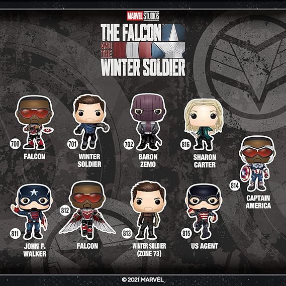 Funko POP Marvel: Falcon and The Winter Soldier - U.S. Agent, Multicolor, Standard