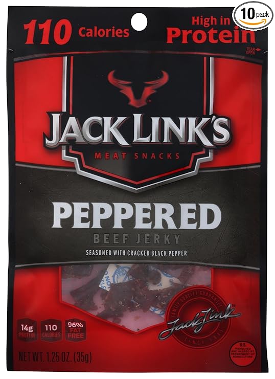 JACK LINKS 10000008421 1.25 oz Pepp Beef Jerky