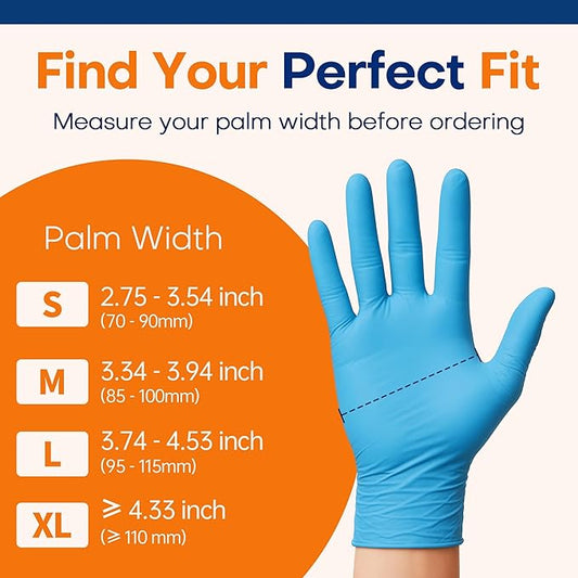 Medical Soft Max™ Nitrile Exam Gloves, 100 Count Latex-Free Powder-Free Non-Sterile Food Safe Disposable