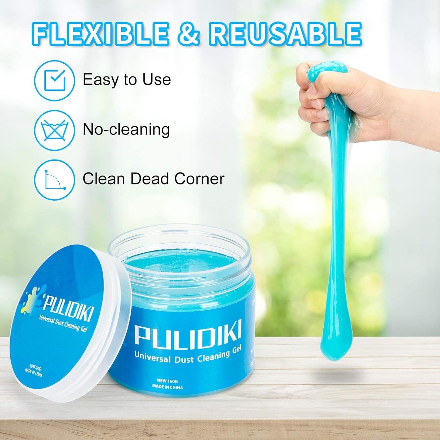 PULIDIKI Car Cleaning Gel Clean Putty Car Interior Cleaner Slime Auto Detail Tools Kit Supplies Car Accessories Christmas