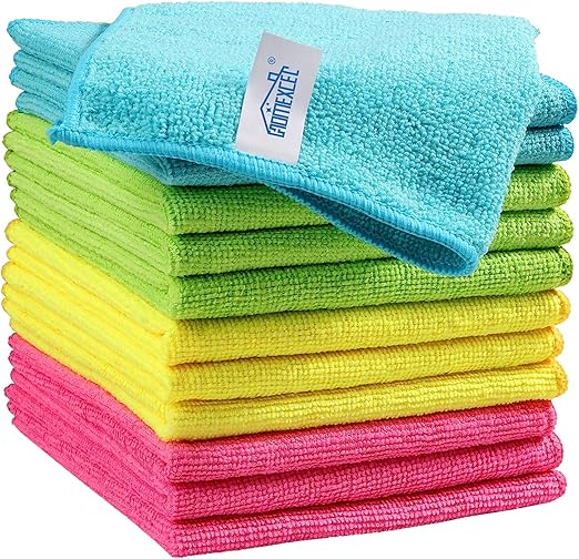 HOMEXCEL Microfiber Cleaning Cloth Cleaning Rags Cleaning Towels
