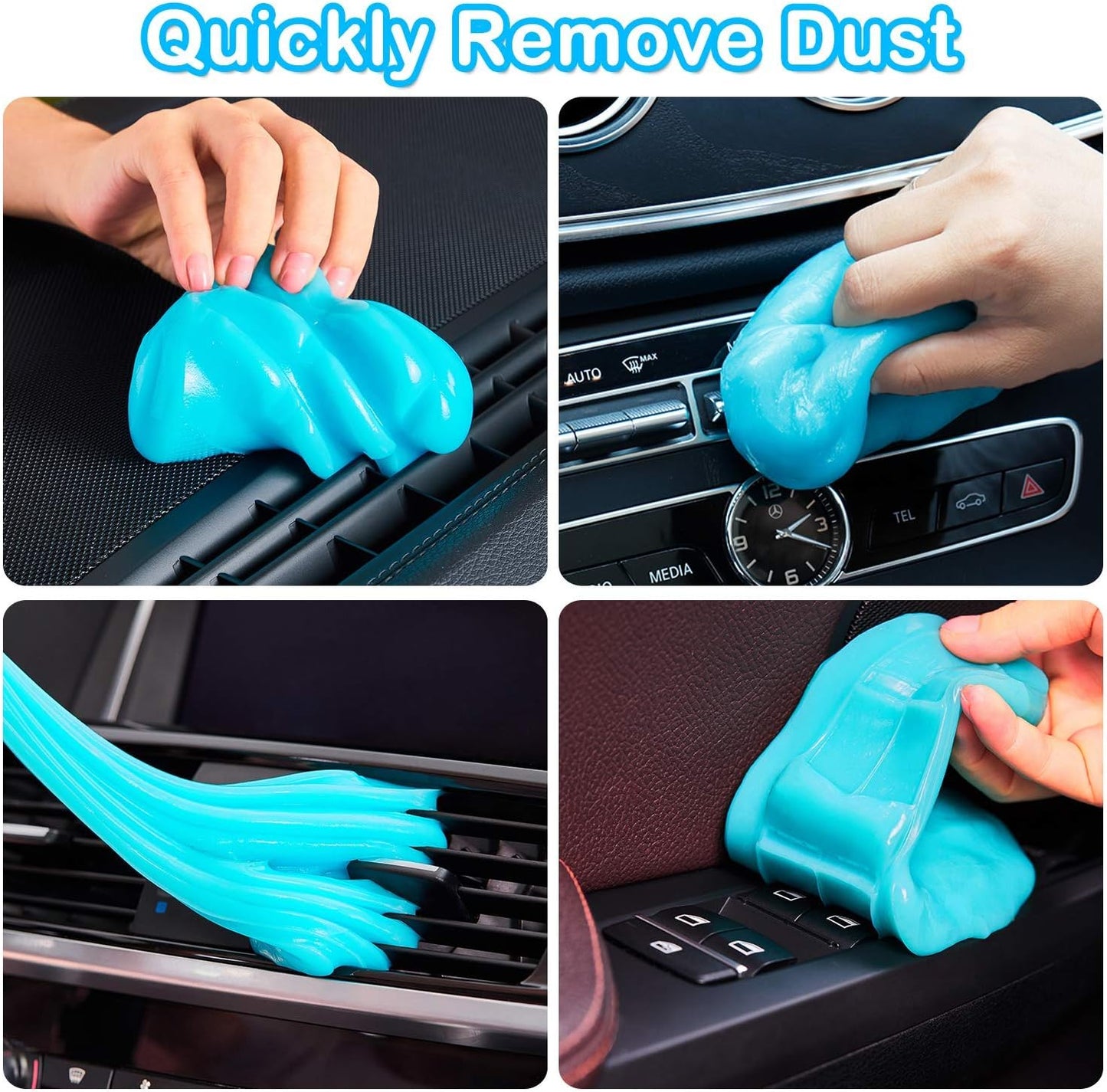 PULIDIKI Car Cleaning Gel Clean Putty Car Interior Cleaner Slime Auto Detail Tools Kit Supplies Car Accessories Christmas