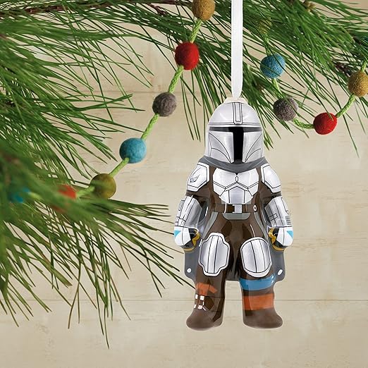 Hallmark Star Wars: The Mandalorian and Grogu Holding Cup Decoupage Christmas Ornaments, Set of 2 (0003HCM1125)