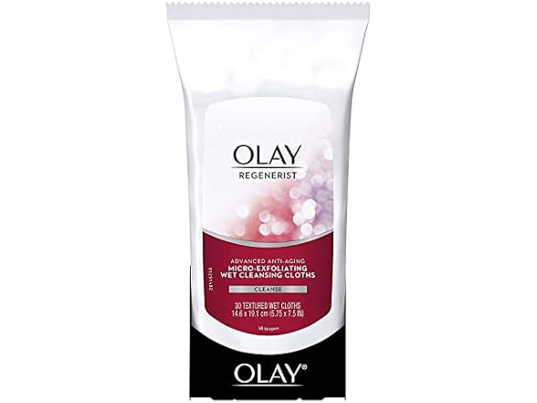 Olay Regenerist Advanced Anti-Aging Wet Cleansing Cloths (30 count)