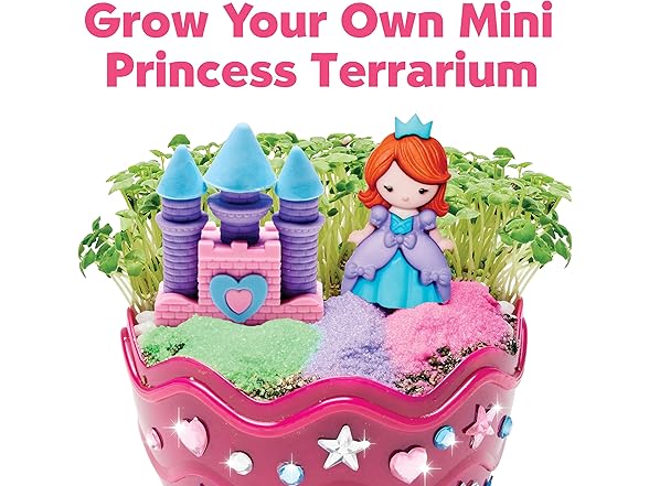 Creativity for Kids Mini Garden Princess: Terrarium Kit for Kids, Princess Toys for Girls, DIY Craft Kits, Easter Basket Stuffers and Gifts for Girls (Ages 6+)