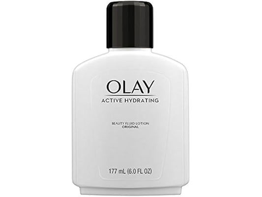 Olay Active Hydrating Beauty Fluid Lotion, Original, 6.0 Fl Oz