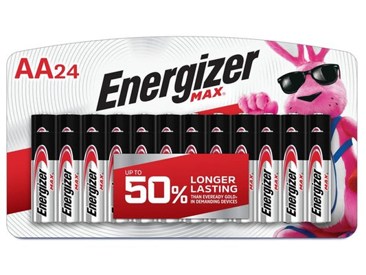 Energizer AA Batteries, MAX Double AA Battery Alkaline, 24 Count