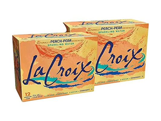 Lacroix 2091139 Peach-Pear Sparkling Water 12 oz. 24/Carton (NAV40102)